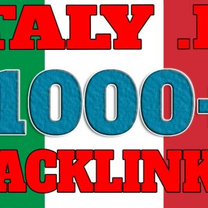 Buy 1000 Italian Backlinks - Buy 1000 IT Backlinks