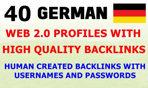 German Profile Backlinks with Usernames and Passwords